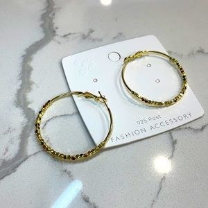 SHEIN gold hoop earrings